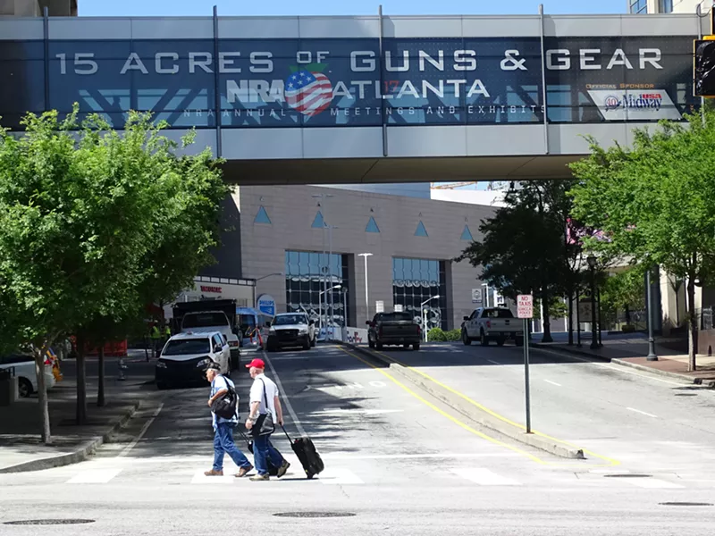 Image: Scenes from the NRA's 2017 convention.