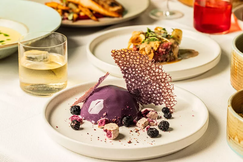Image: Purple cake at Ella.