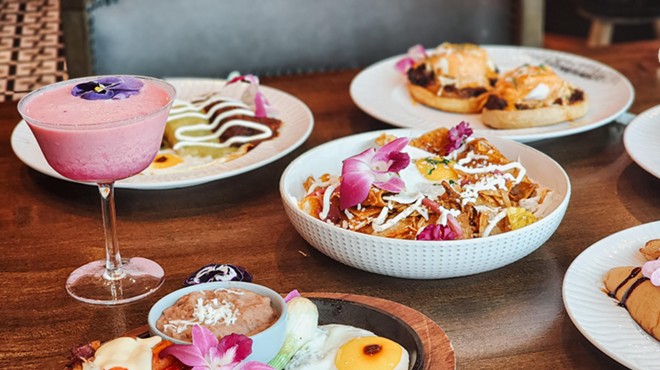 brunch dishes from black agave in dallas