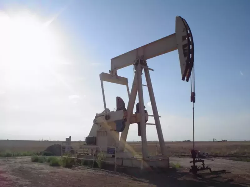 Image: A lonely pumpjack in Lubbock.