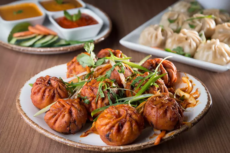 Image: Chili momo at Peak Restaurant in Irving
