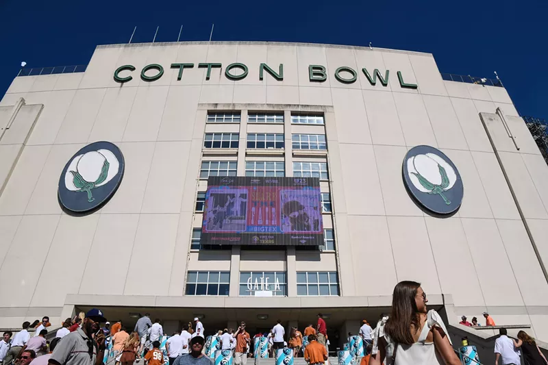 Image: The Cotton Bowl — which, as you may know, is a football field — will host a pro hockey game Wednesday afternoon.