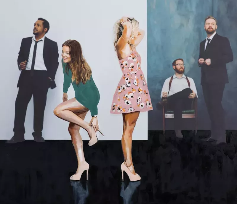 Image: The album's cover is a collaboration between Paxton Maroney, Amanda Page and Haylee Ryan, who is also a painter.