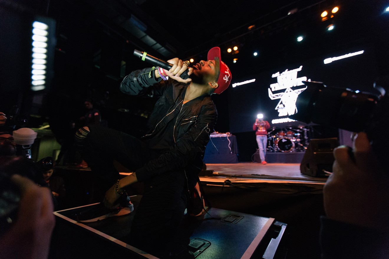 Dallas rapper Blue, the Misfit performs at Austin Music Hall during last year's SXSW.