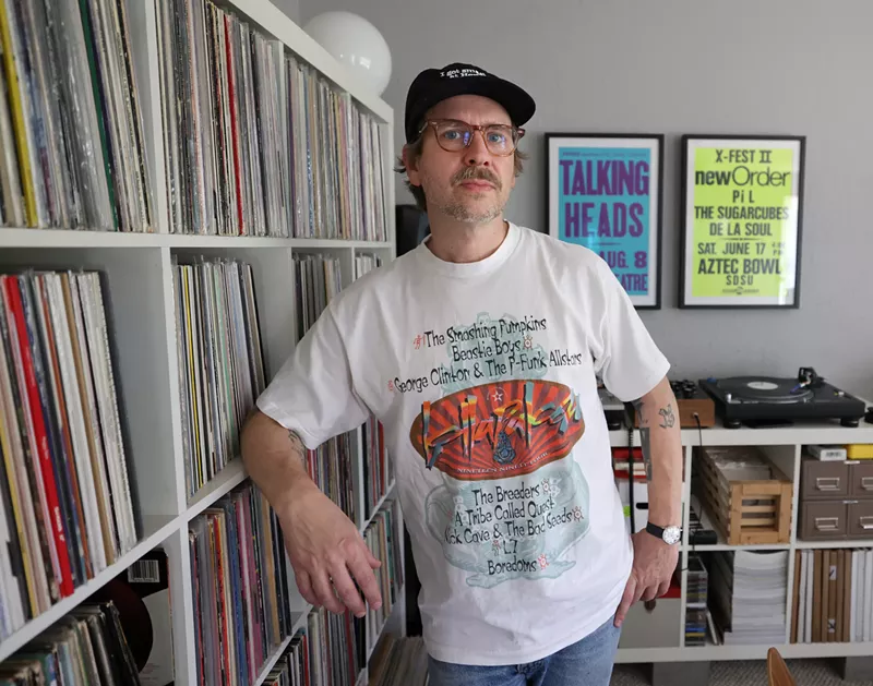 Image: A look inside DJ Sober's vinyl collection.