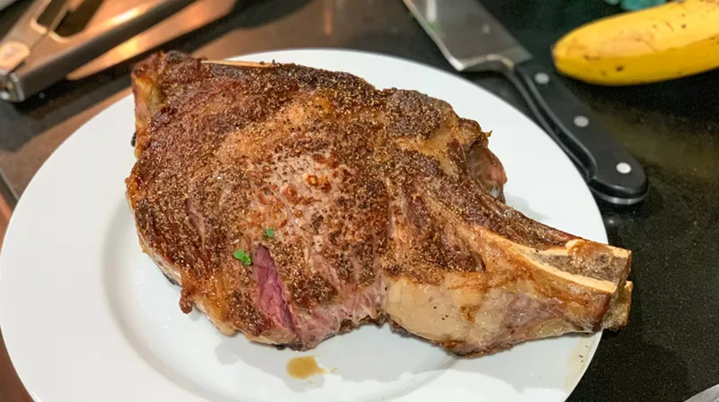 Image: Yes, you can cook a Knife steak, too.