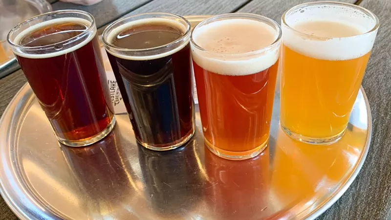 Image: Dark beer flight