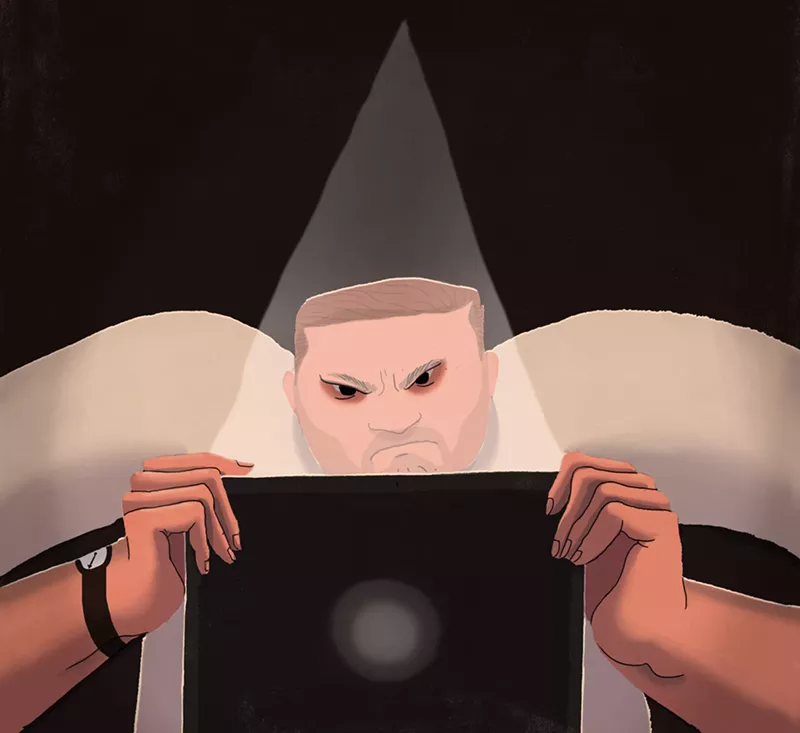 Image: Spewing hate online