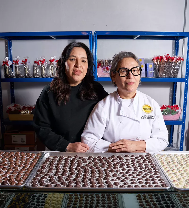 Image: Cindy Pedraza (left) and her mother, Andrea Pedraza, run CocoAndré and say fear is rampant among their customers
