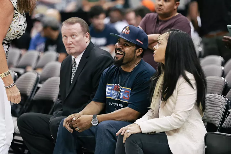 Image: Ice Cube at Big3's first stop in Dallas, 2017.