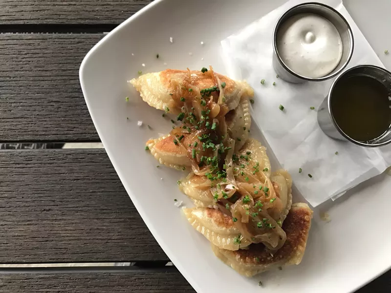 Image: IdleRye's take on the pierogi, a boiled potato dumpling often served with sauteed onions and ample butter.