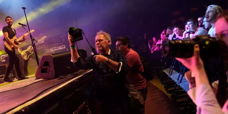 Image: Mike Brooks doing his legendary thing at a show.