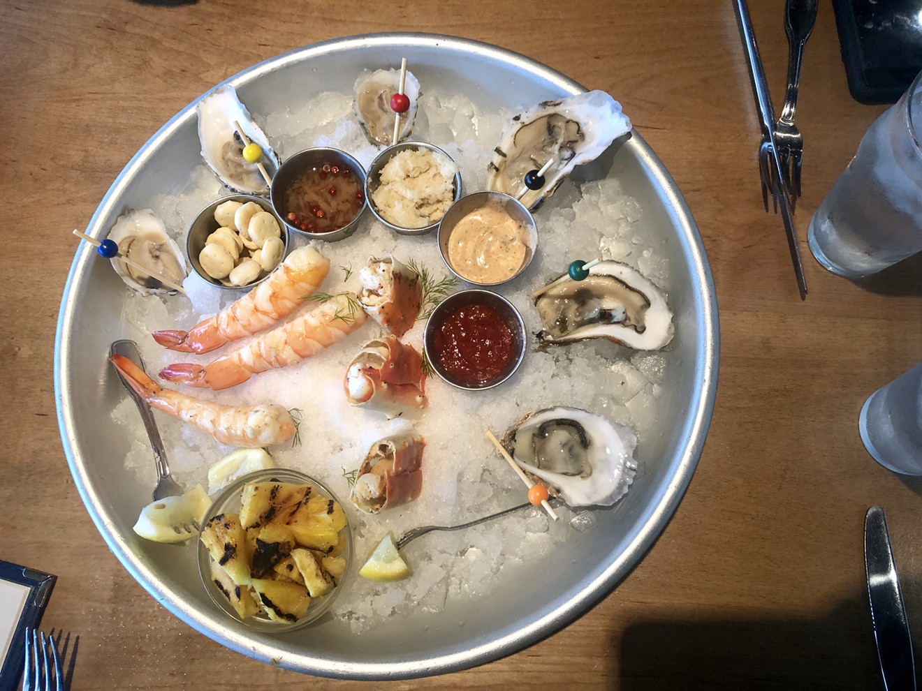 The platters of seafood are the real reason you should come to Hudson House.
