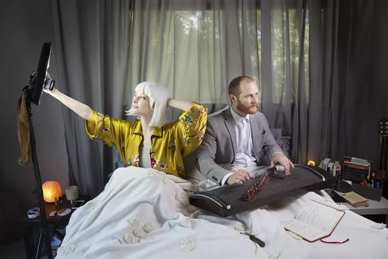 Image: Musician Jacob Metcalf and actress Hilly Holsonback are always dressing up.