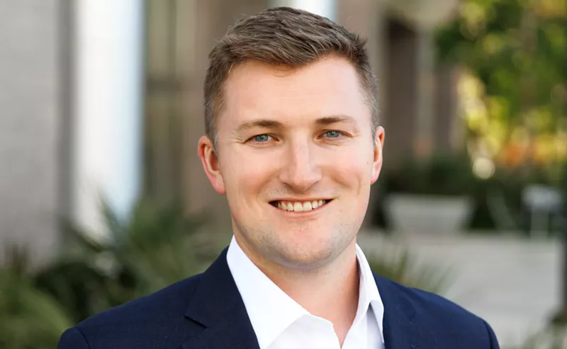 Image: Sam Eppler is an Democrat running for Congress in Texas. So, why is he smiling?