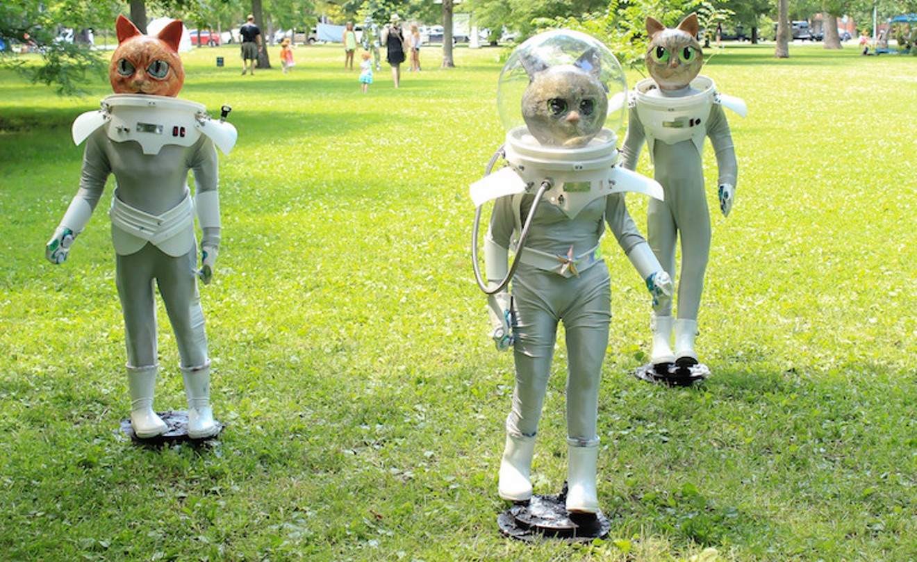 An installation at a Chicago Figment event in July