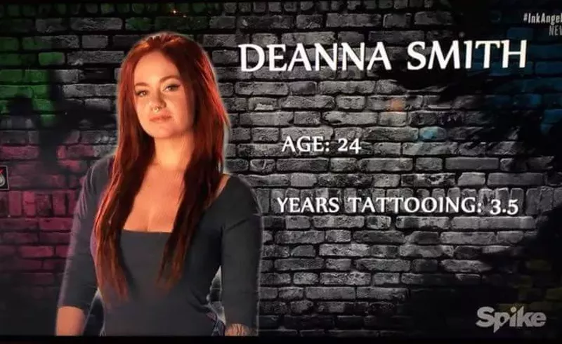 Image: Deanna Smith ranked third out of 24 contestants on Ink Masters.