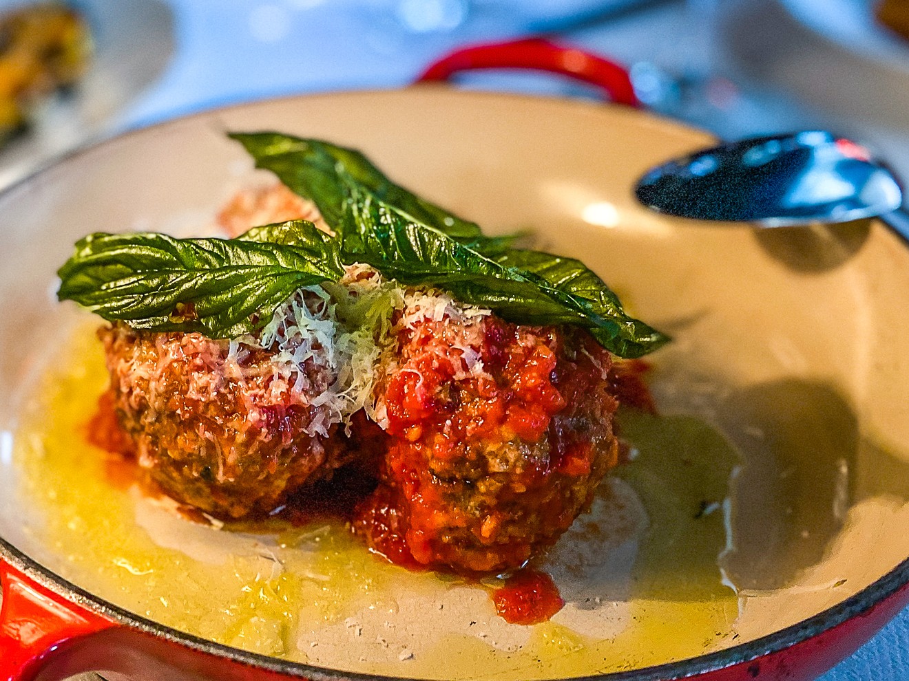 Wonderfully prepared pork meatballs that might make your nonna proud.