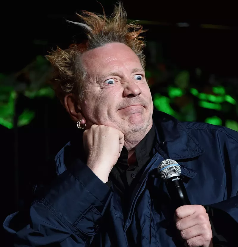 Image: These days, Johnny Rotten is signing "God Save Donald Trump."