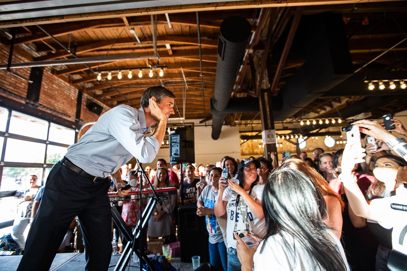 Beto O'Rourke is still making the rounds, listening.