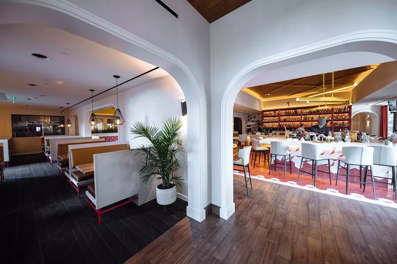 Image: Jalisco Norte has a bar and several dining areas.