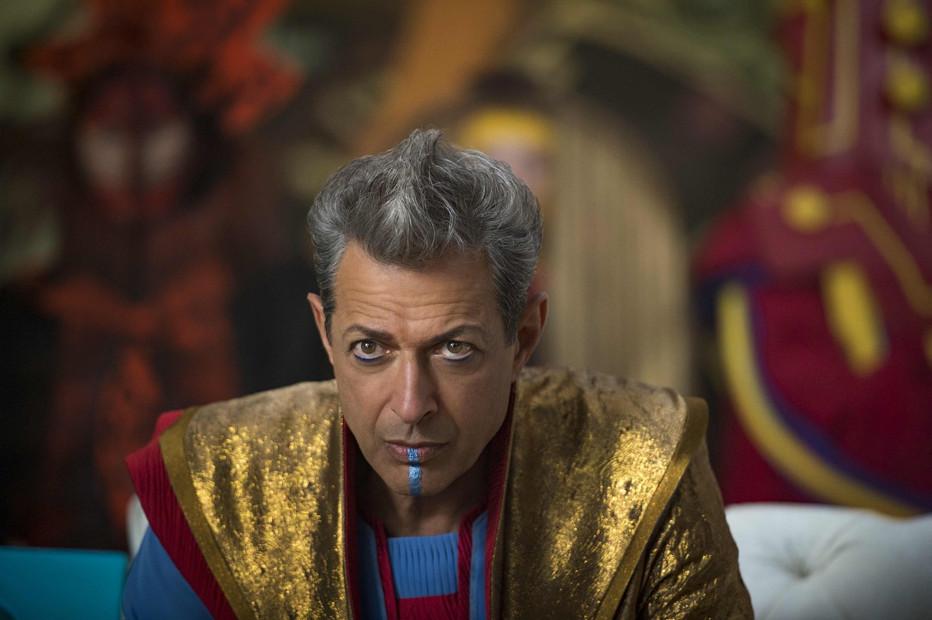 Jeff Goldblum as the Grandmaster in Guardians of the Galaxy.
