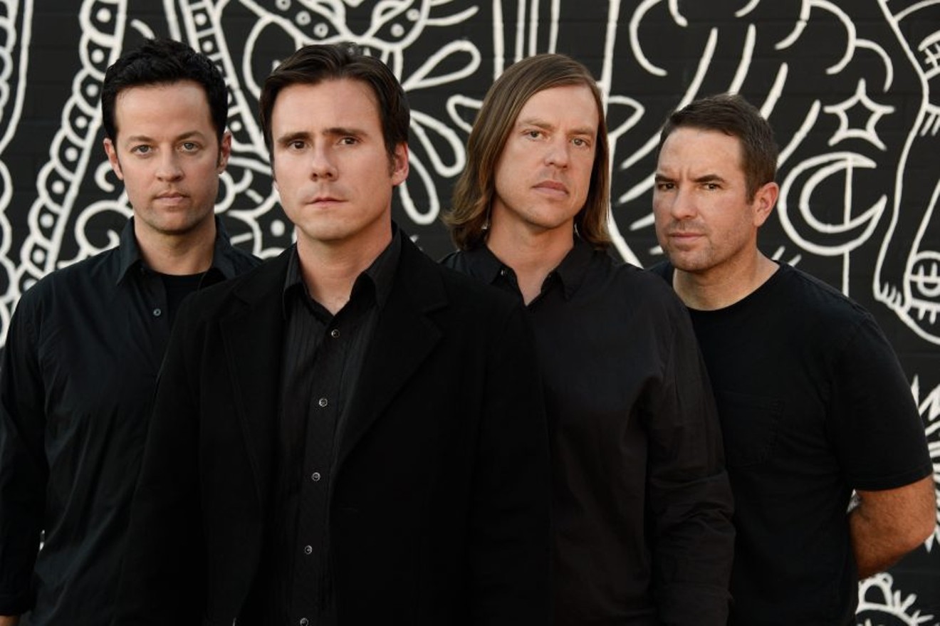 Jim Adkins, second from left, makes the secrets to Jimmy Eat World's musical success sound rather simple.