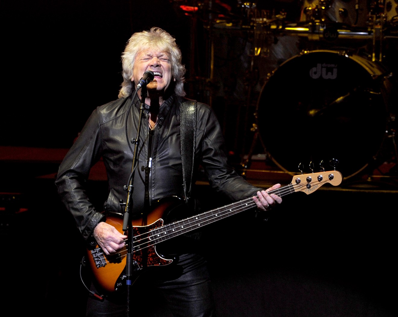 John Lodge performing with the Moody Blues in Los Angeles