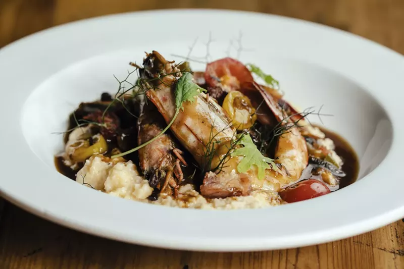Image: The shrimp and grits at Junction