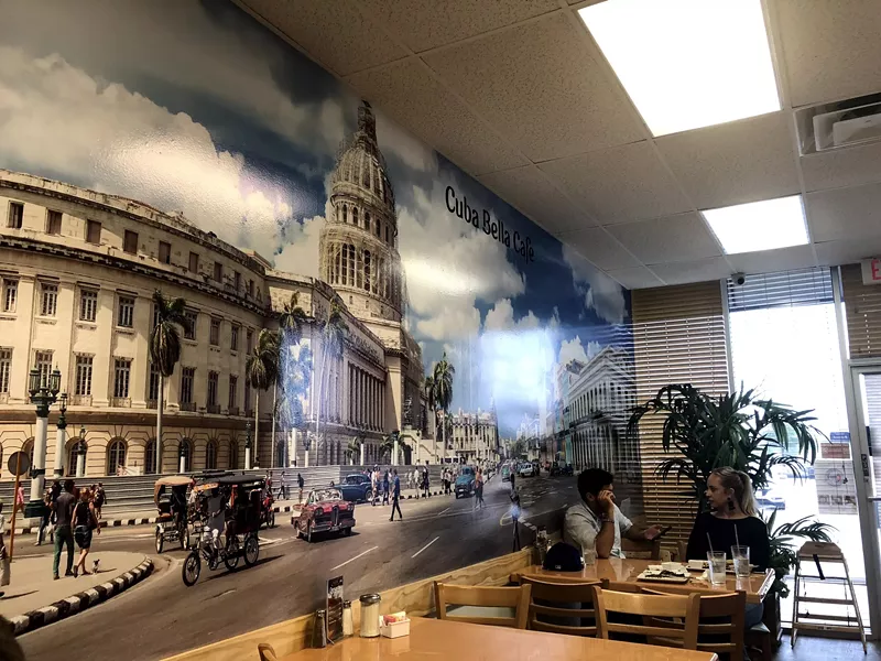 Image: The interior at Cuba Bella Cafe in Carrollton