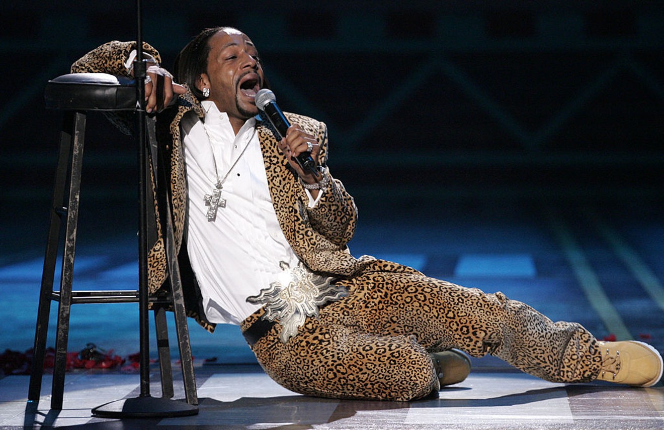 Katt Williams slipping on all that tea he's been spilling. The controversial comedian is playing two shows in March in Grand Prairie.