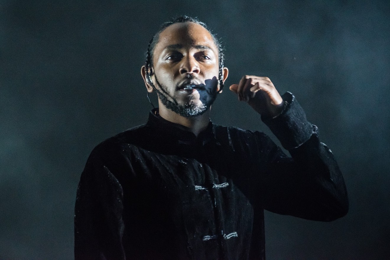 Kendrick Lamar performed at Coachella this spring. No photography was allowed at the show Friday.