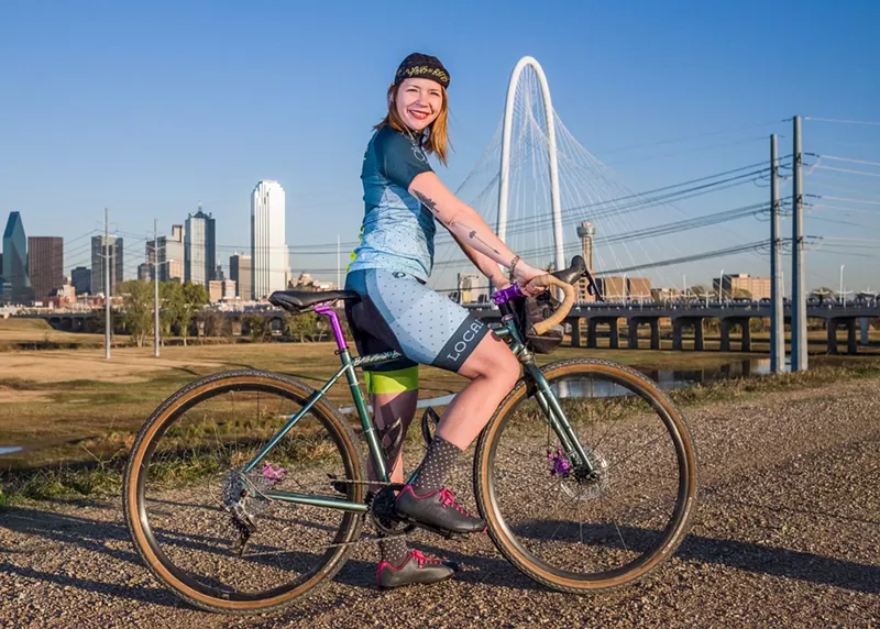 Image: Local Hub Bicycle Company owner Kristie Holt has been providing Deep Ellum residents and visitors with a free repair station for years.