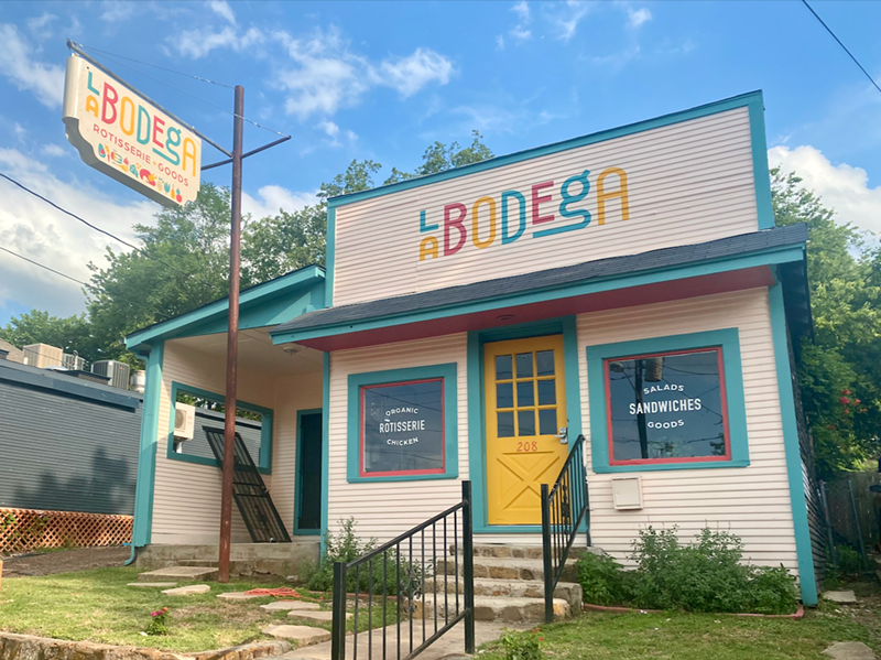 Image: La Bodega is selling rotisserie chickens, salads and sandwiches.