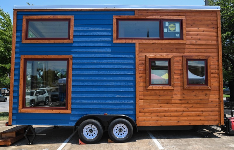 Tiny homes like these are being built in cities like Chicago and Albuquerque, New Mexico.
