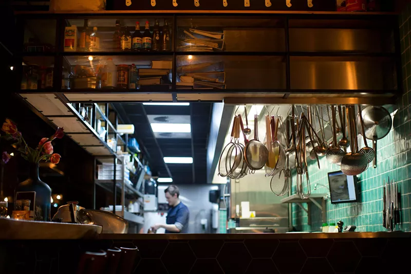 Image: a ktichen in a restuarant