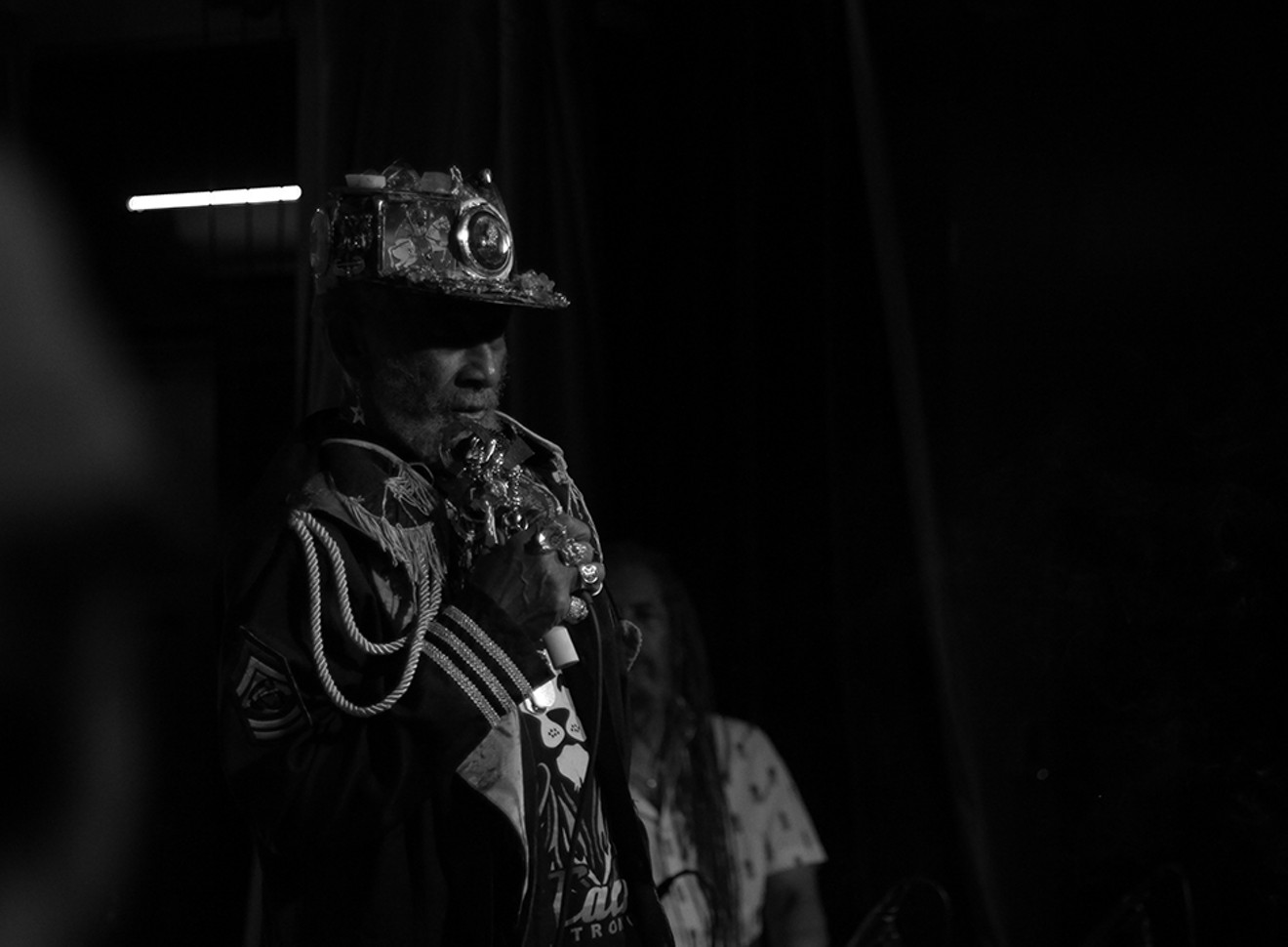 Lee "Scratch" Perry is also known as The Upsetter, The SuperApe or Pipecock Jackson.