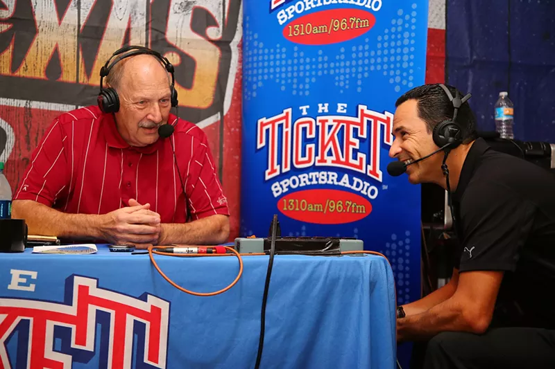 Image: Norm Hitzges (left) announced his retirement from 1310 The Ticket.