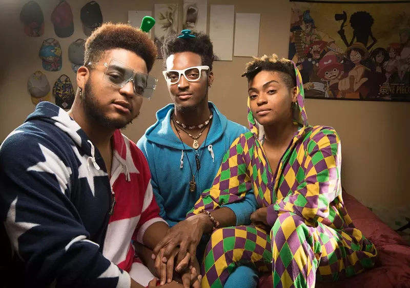 Image: We Them Grays (from left) Kwinton, KJ and Kierra Gray, put on a family-friendly Christmas show filled with Disney magic.