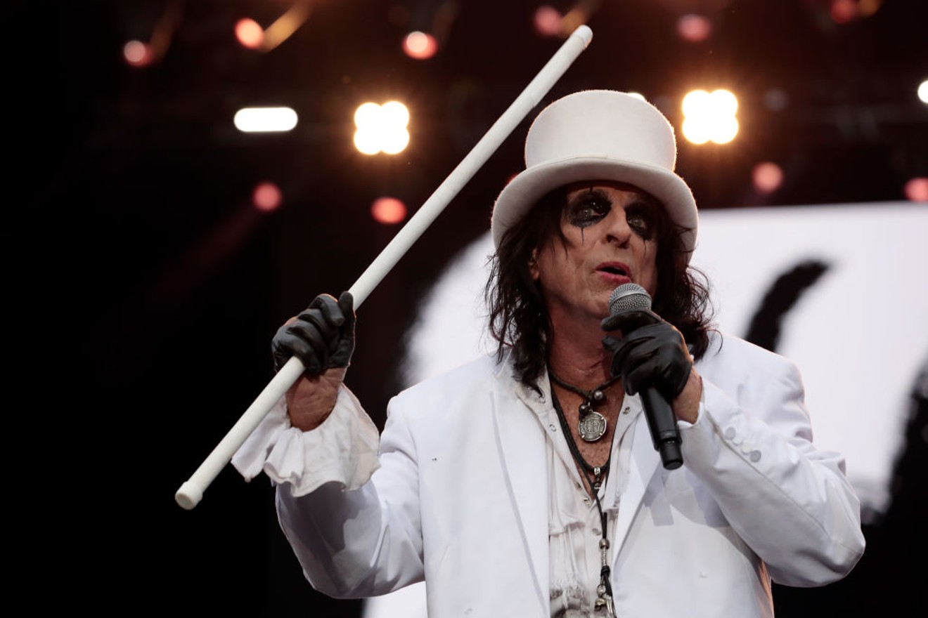 Alice Cooper co-headlines the Freaks on Parade 2023 Tour with Rob Zombie on Thursday at Dos Equis Pavilion.