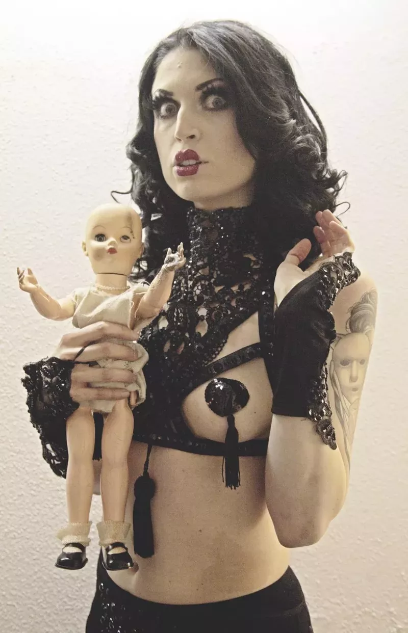 Image: Audrey Scorn collects creepy dolls.