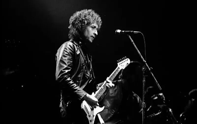 Image: Photography wasn't allowed Wednesday night, so here is a photo of Bob Dylan at Massey Hall in Toronto circa April 1980.
