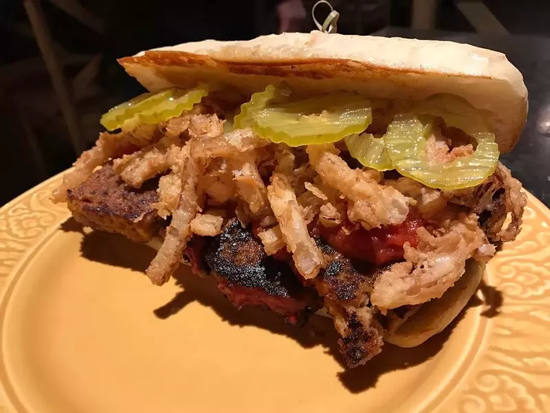Image: Zephyr's meatloaf sandwich is next-level sandwiching.