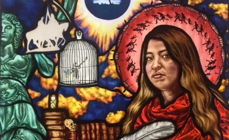 Image: Stained glass art by Maria Sheets