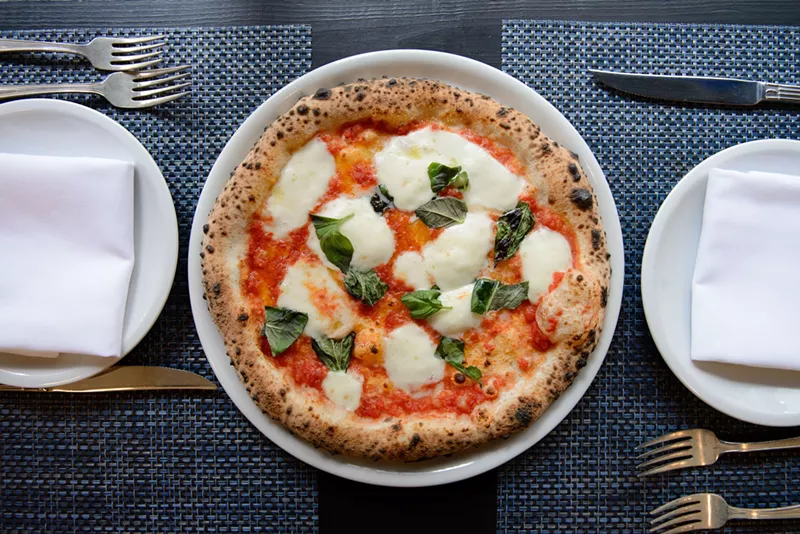 Image: Margherita pizza at Partenope.