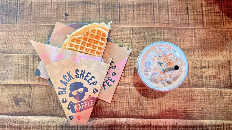 Image: The coffee is good, but those warm waffle snacks are quite amazing.