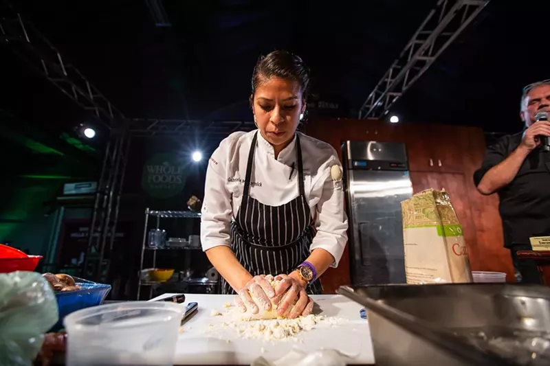 Image: Last year at Iron Fork, Gabriela McCormick (above) and Anastacia Quinones went head-to-head in the Iron Fork Chef Challenge.