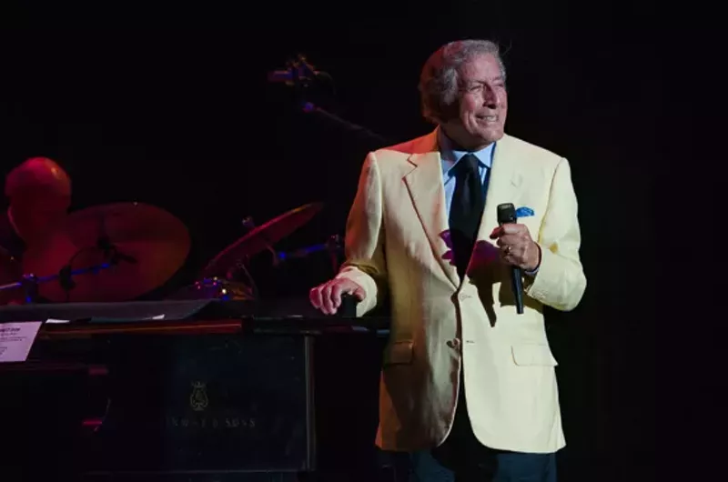 Image: Tony Bennett, was 91 when he played at the Winspear in Dallas in 2018, and was still going.