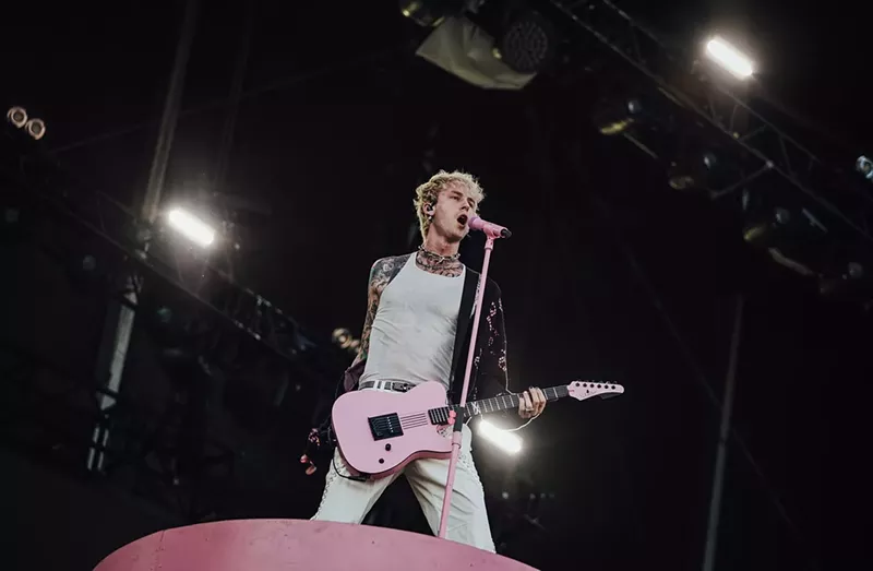 Image: Machine Gun Kelly rocked the stage at Austin City Limits Fest in 2021. Could we be seeing him more of him in Texas?