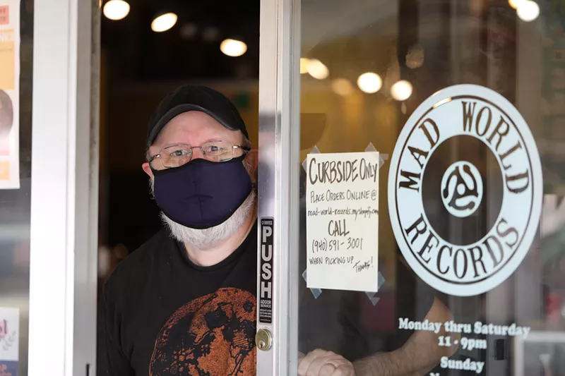 Image: Owner Mark Burke says he's closing Denton's beloved record store, Mad world.